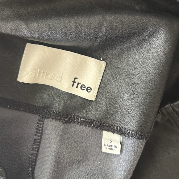 Wilfred Free Daria Pant | Faux Leather Leggings | Size Small - Picture 6 of 6